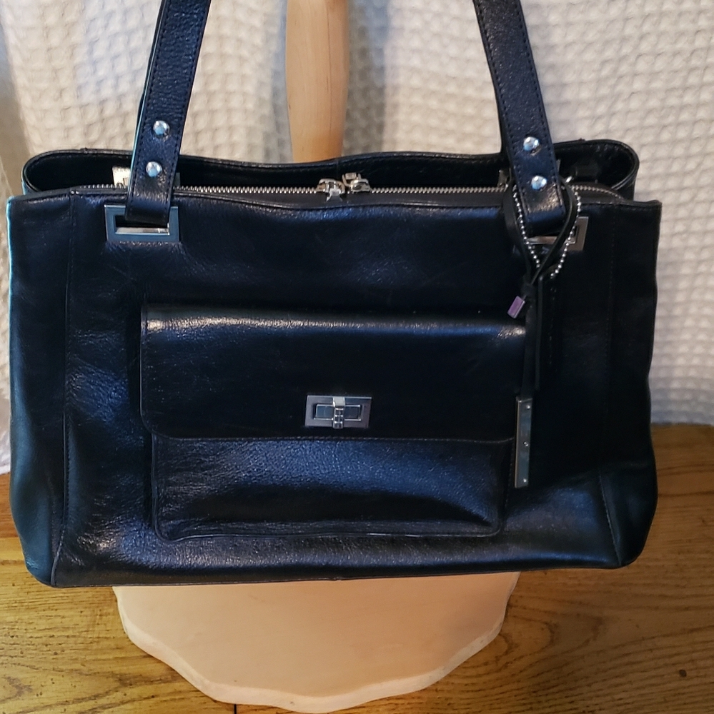Willson leather, black tote